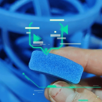 方形硅膠發(fā)泡條