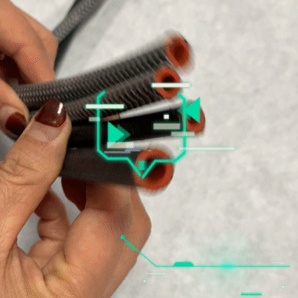 耐氣壓外編織硅膠管