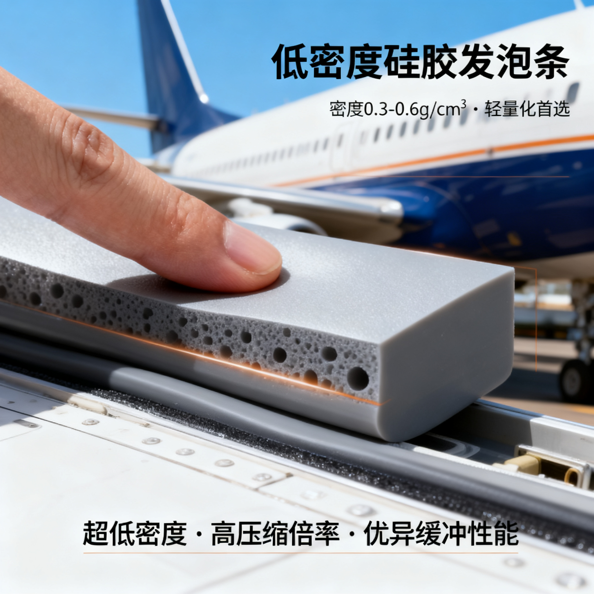 低密度硅膠發泡條