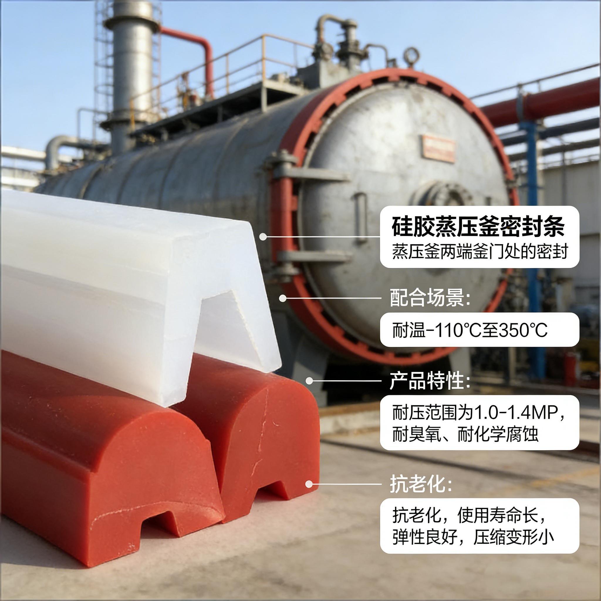 硅膠蒸壓釜密封條